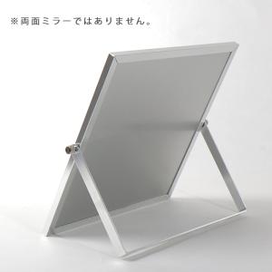 日本製 スタンドミラー メイク用 シルバー L...の詳細画像4