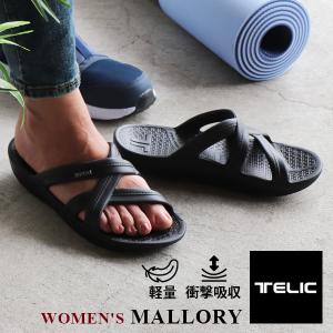 テリック サンダル リカバリーサンダル レディース リカバリーシューズ TELIC 黒 ブラック ビーチサンダル スポーツサンダル 軽量 スポーツ 防水 快適 マロリー｜o-kini