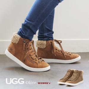 UGG スニーカー アグ ハイカットレザー シューズ レディース 本革 靴