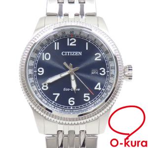 中古】CITIZEN メンズ腕時計 ソーラー エコドライブ SS クロノグラフ