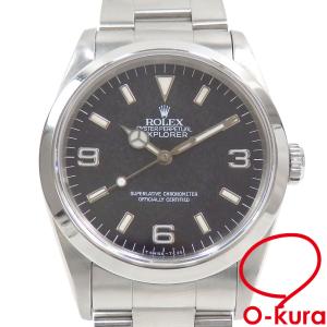 ROLEX ロレックス エクスプローラーI 14270 ブラック A番 中古 メンズ  