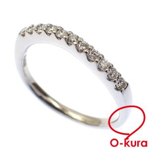 スタージュエリー ダイヤモンド リング レディース Pt950 9号 0.18ct 3.2g 指輪 プラチナ 中古｜o-kura