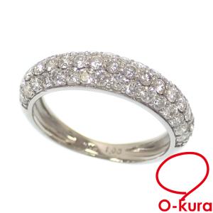 エメラルド ダイヤモンド リング レディース Pt900 13.5号 0.64ct/0.38  