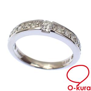 ダイヤモンド リング レディース Pt900 K18YG 10号 0.522ct/0.45ct 3.3  