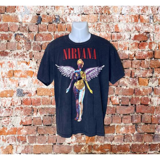 Nirvana ニルヴァーナ Tシャツ IN UTERO インユーテロ 天使 Tシャツ バンドT ロ...