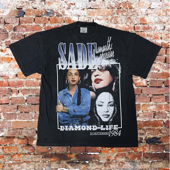 SADE シャーデー Tシャツ DIAMOND LIFE XL 黒 半両面プリント｜アーティストT ...