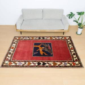 ギャッベ オールド カシュガイ 210×138cm 手織り イラン製 ギャッベ オールド カシュガイ 210×138cm 手織り イラン製