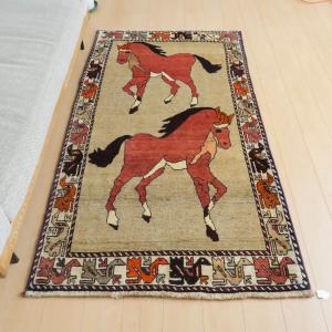 ギャッベ オールド カシュガイ 200×111...の詳細画像4