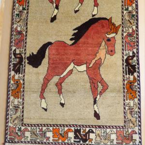 ギャッベ オールド カシュガイ 200×111...の詳細画像5