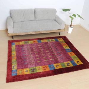 ギャッベ オールド カシュガイ 210×138cm 手織り イラン製 ギャッベ オールド カシュガイ 210×138cm 手織り イラン製