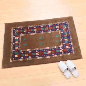 ギャッベ/ラティーフ 123×77cm イラン産 手織り リビング ギャッベ/ラティーフ 123×77cm イラン産 手織り リビング