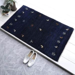 ギャッベ/ラティーフ 127×75cm イラン産 手織り リビング ギャッベ/ラティーフ 127×75cm イラン産 手織り リビング