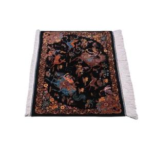 ペルシャ絨毯/クム 88×59cm イラン産 ...の詳細画像4