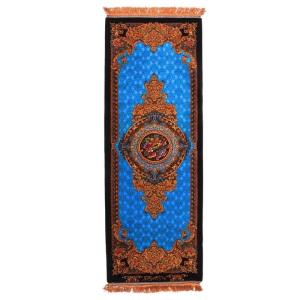 ペルシャ絨毯／サマディー工房　180番 122×46cm イラン産 手織り シルク100％ ラグ ラグマット（FN-70317）