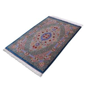 ペルシャ絨毯/クム 156×102cm イラン...の詳細画像1