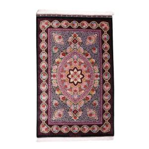 ペルシャ絨毯／エスファハーニヤン工房　128番 209×133cm イラン産 手織り シルク100％ ラグ ラグマット（FN-70333）