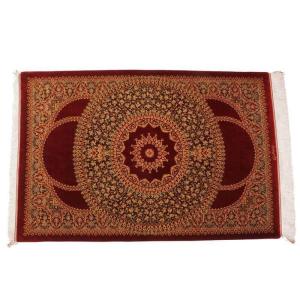 ペルシャ絨毯／ムーサビ工房 148×98cm イラン産 手織り シルク100％ ラグ ラグマット（FN-70347）