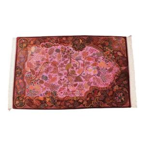 ペルシャ絨毯／サイーディー作 154×99cm イラン産 手織り シルク100％ ラグ ラグマット（FN-70351）