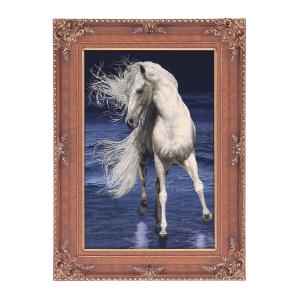 ペルシャ絨毯／タブリーズ 132×98cm イラン産 手織り リビング ウール 絵画絨毯 （FP-70273）