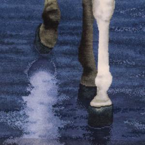 ペルシャ絨毯/タブリーズ 132×98cm イ...の詳細画像4