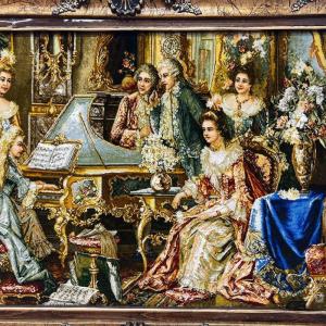 ペルシャ絨毯 イラン・タブリーズ絵画 125×...の詳細画像2