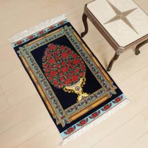 ペルシャ絨毯 イラン じゅうたん・クム産 シル...の詳細画像1