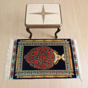 ペルシャ絨毯 イラン じゅうたん・クム産 シル...の詳細画像2