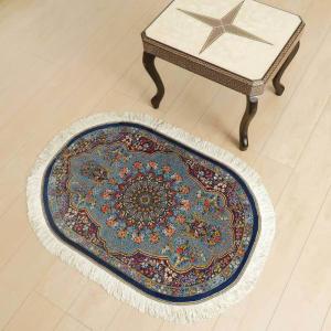 ペルシャ絨毯 イラン じゅうたん・クム産 シル...の詳細画像1