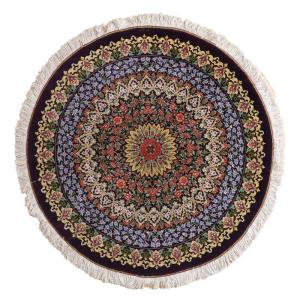 ペルシャ絨毯 イラン じゅうたん・クム産 シルク 100％ 90×59cm 手織り