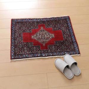 絵画・ペルシャ絨毯 イラン じゅうたん・カシュマール産 122×91cm（額