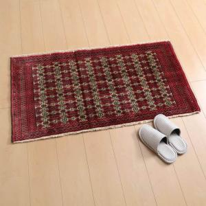 ペルシャ絨毯／ケルマン 99×73cm イラン産 手織り リビング ウール