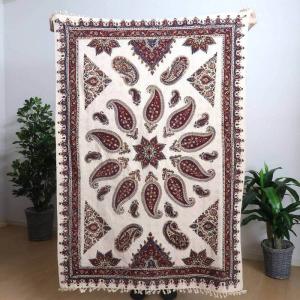 ペルシャ更紗（イラン手染布）240×160cm 綿100％ 手染布 マルチカバー