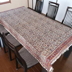 最終値下げ☆ イラン　ペルシャ絨毯　更紗　ベッドカバー 160x240 cm ペルシャ更紗（イラン手染布）240×160cm 綿100％ 手染布 マルチカバー