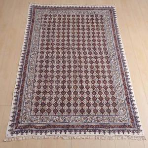 ペルシャ更紗（イラン手染布）240×160cm 綿100％ 手染布 マルチカバー