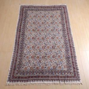最終値下げ☆ イラン　ペルシャ絨毯　更紗　ベッドカバー 160x240 cm ペルシャ更紗（イラン手染布）240×160cm 綿100％ 手染布 マルチカバー