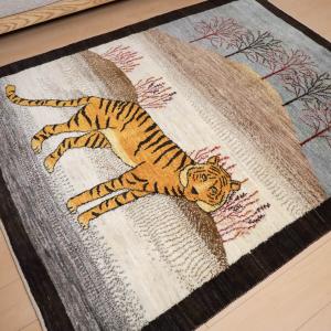 ギャッベ/ルリバフ 192×151cm イラン...の詳細画像2