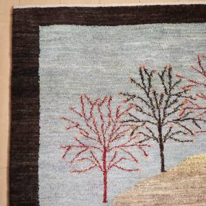 ギャッベ/ルリバフ 192×151cm イラン...の詳細画像5