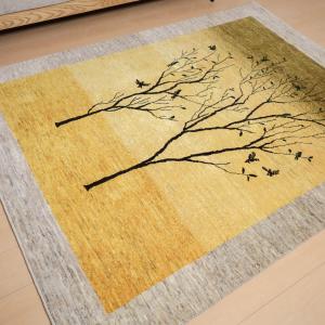 ギャッベ/カシュクリ 201×153cm イラ...の詳細画像2