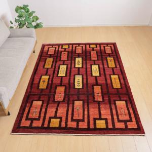 ギャッベ/ルリバフ 229×167cm イラン...の詳細画像1