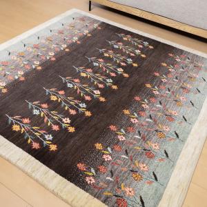 ギャッベ/ルリバフ 205×202cm イラン...の詳細画像3
