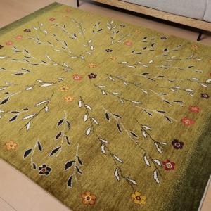 ギャッベ/ルリバフ 249×200cm イラン...の詳細画像3