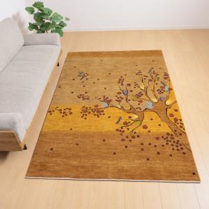 ギャッベ/ルリバフ 240×160cm イラン...の詳細画像1