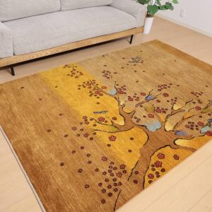 ギャッベ/ルリバフ 240×160cm イラン...の詳細画像2