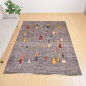 ギャッベ/ルリバフ 240×175cm イラン...の詳細画像1