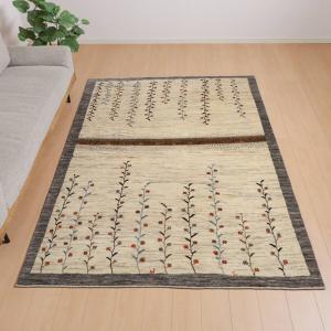 ギャッベ/ルリバフ 237×169cm イラン...の詳細画像1