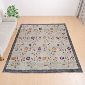 ギャッベ/ルリバフ 249×206cm イラン...の詳細画像1