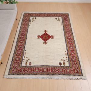 ギャッベ/ルリバフ 235×168cm イラン...の詳細画像1