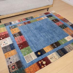 ギャッベ/カシュクリ 200×154cm イラ...の詳細画像2