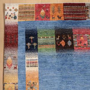 ギャッベ/カシュクリ 200×154cm イラ...の詳細画像5