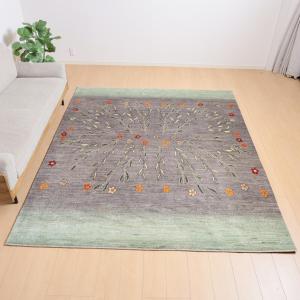 ギャッベ/アマレ 251×210cm イラン産...の詳細画像1